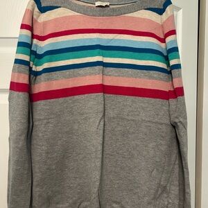 Talbots Multicolor Striped Sweater